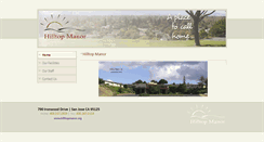 Desktop Screenshot of hilltopmanor.org